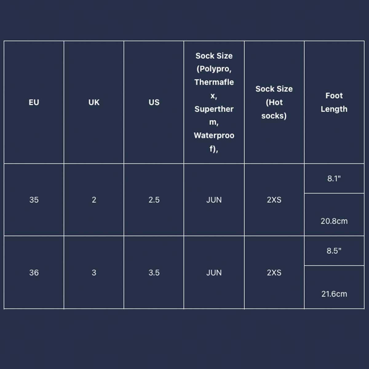 Rooster Junior Hot Socks - 0.5mm