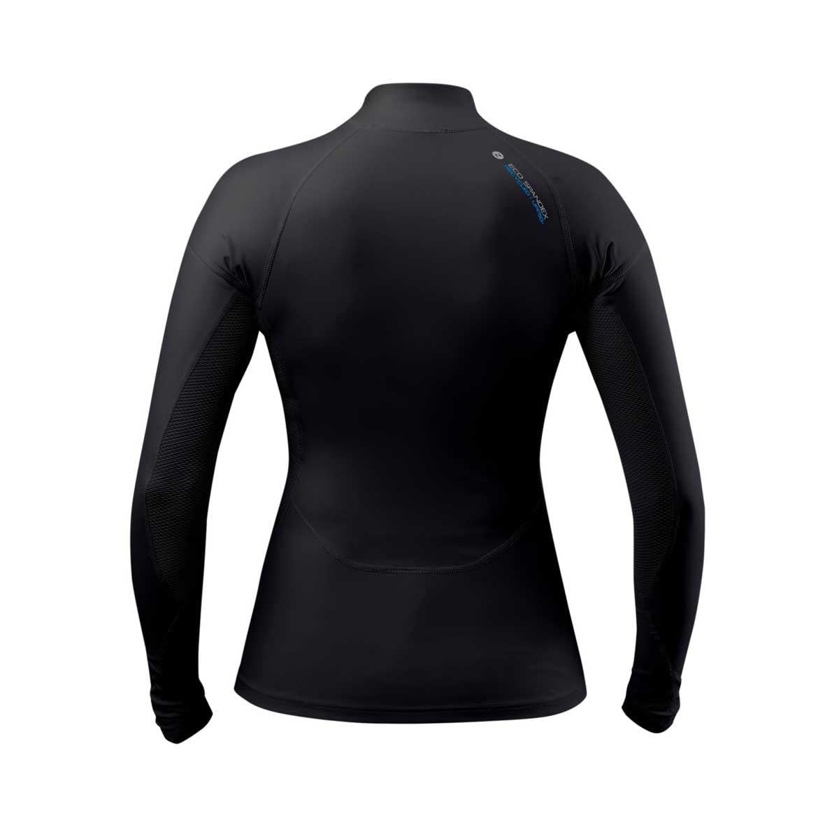 Zhik Womens Long Sleeve Spandex Rash Vest Top - Black