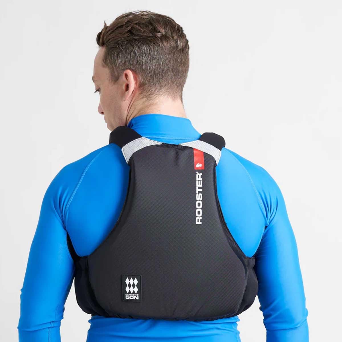 Rooster Diamond Overhead Buoyancy Aid - Black