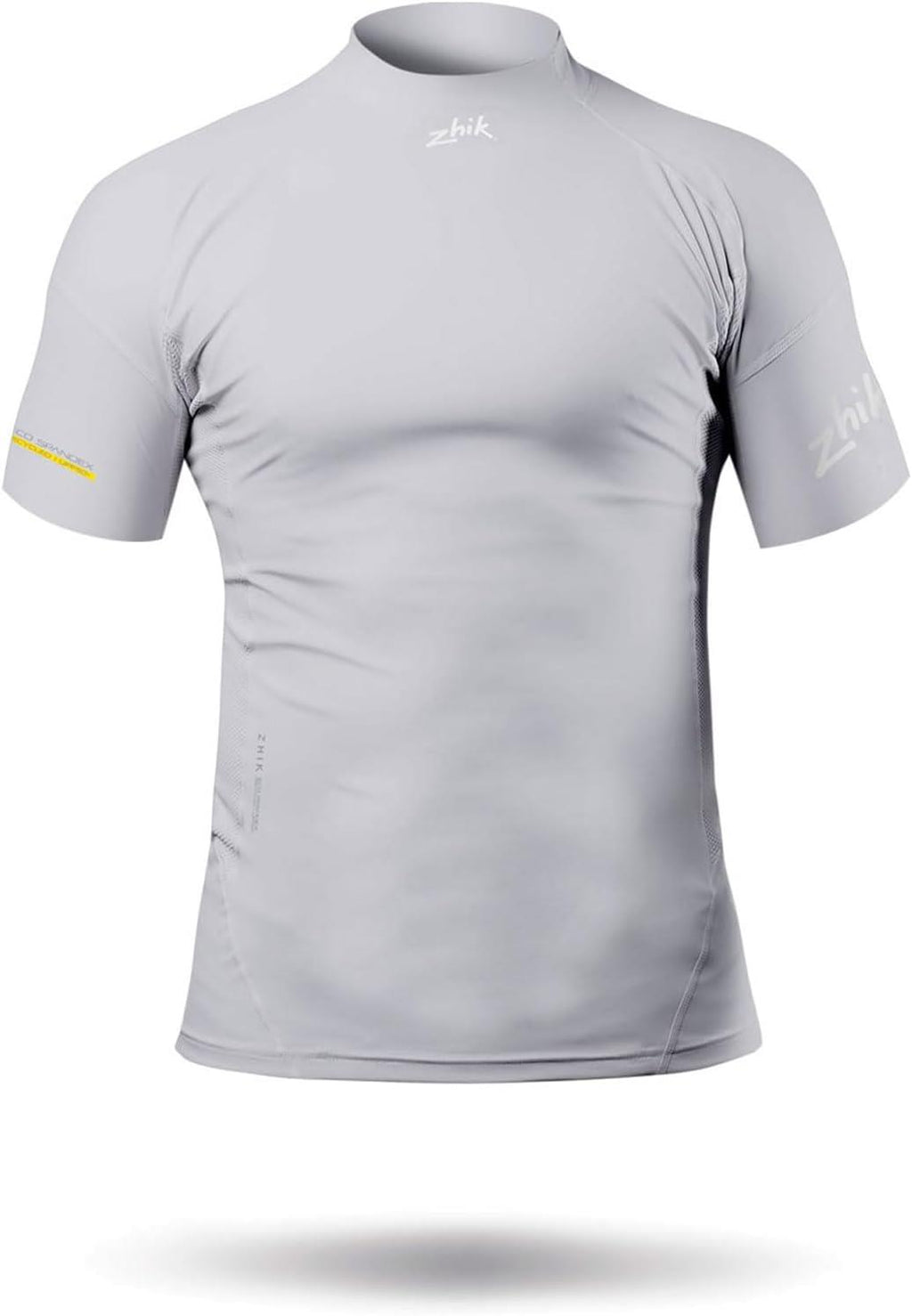 Zhik Mens Short Sleeve Spandex Rash Vest Top - Platinum