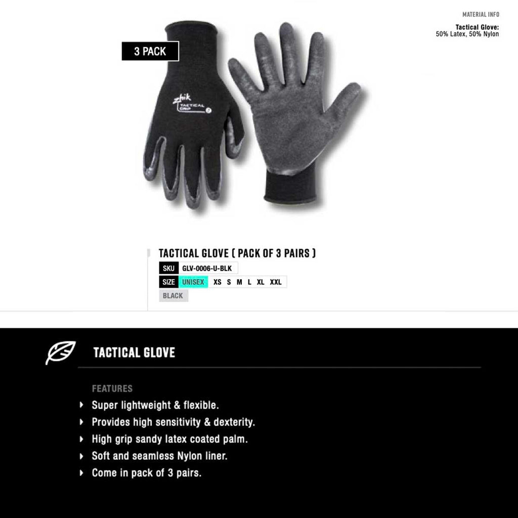 Zhik Tactical Sailing Glove - Pack of 3