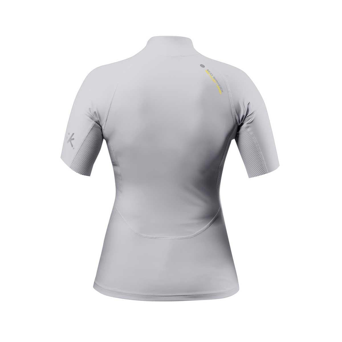 Zhik Womens Short Sleeve Spandex Rash Vest Top - Platinum