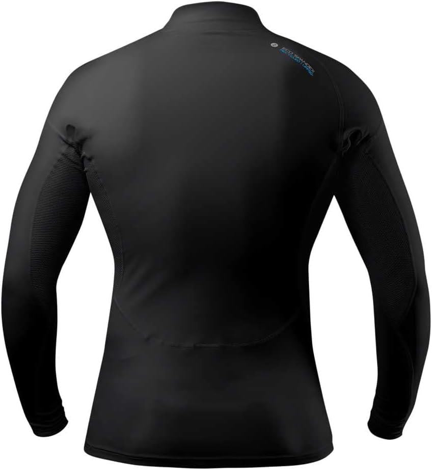 Zhik Mens Long Sleeve Spandex Rash Vest Top - Black