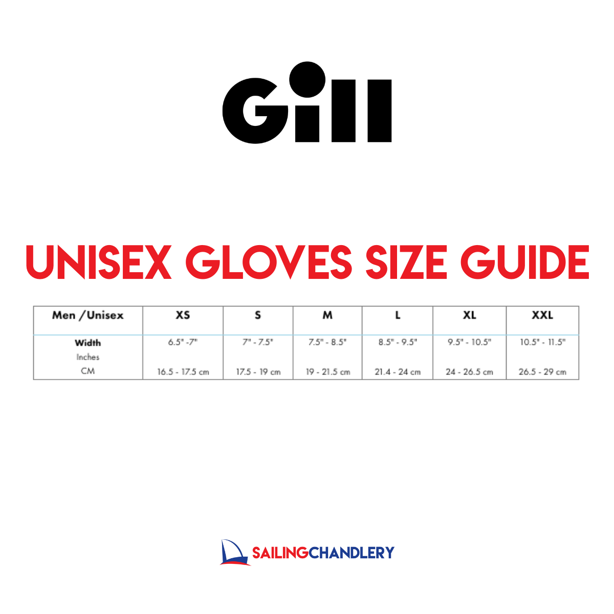 Gill Deckhand Short Finger Sailing Gloves