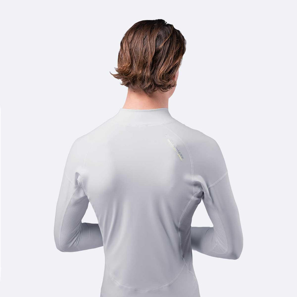 Zhik Mens Long Sleeve Spandex Rash Vest Top - Platinum