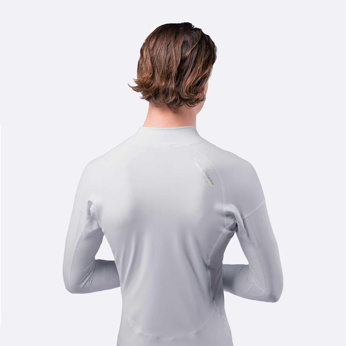 Zhik Mens Long Sleeve Spandex Rash Vest Top - Platinum